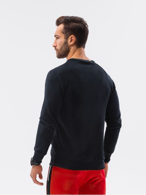 Črn stilski pulover B1156