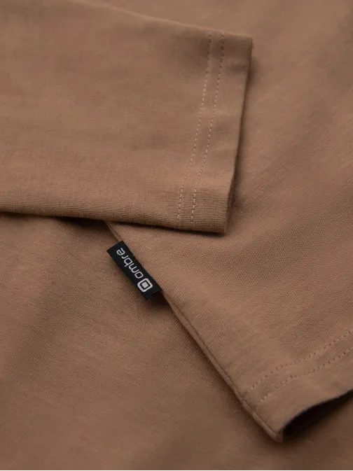 Moška rjava majica z značilnim napisom V1 LSPT-0131