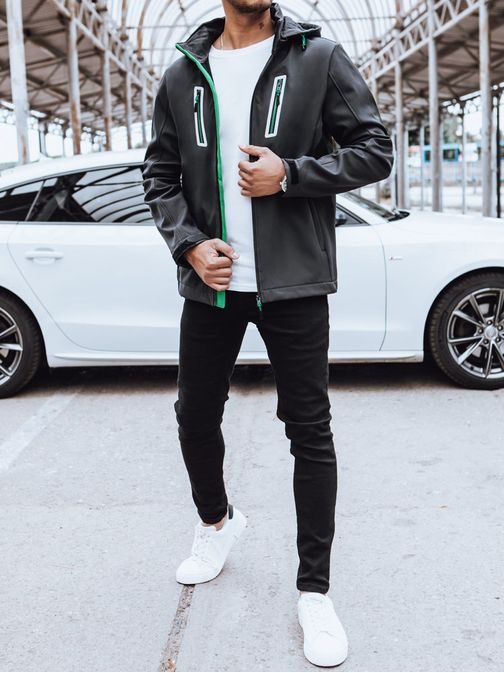 Izrazita softshell jakna v grafit barvi