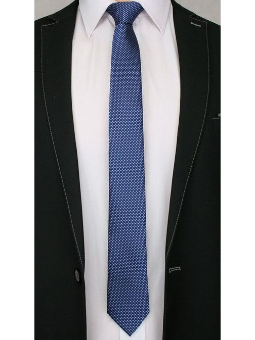 Vzorčasta modra moška kravata