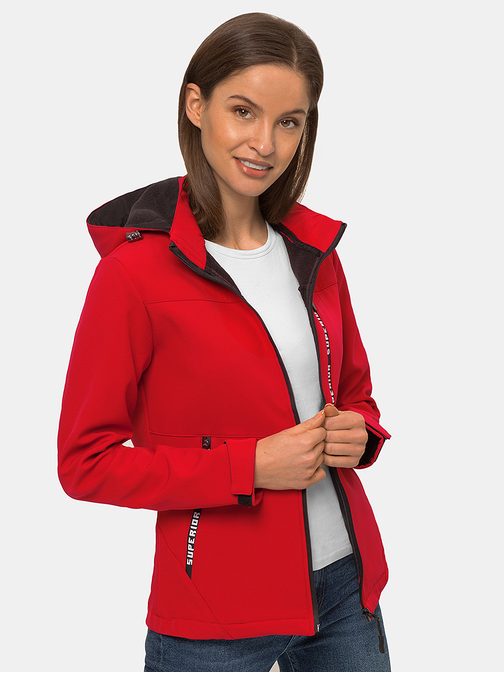 Originalna ženska softshell jakna v rdeči barvi JS/HD180/5