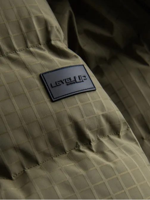 Brezčasna prešita olivna moška parka V4 JALJ-0201