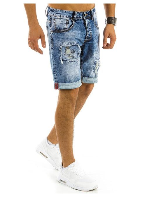 STILSKE MODRE JEANS KRATKE HLAČE