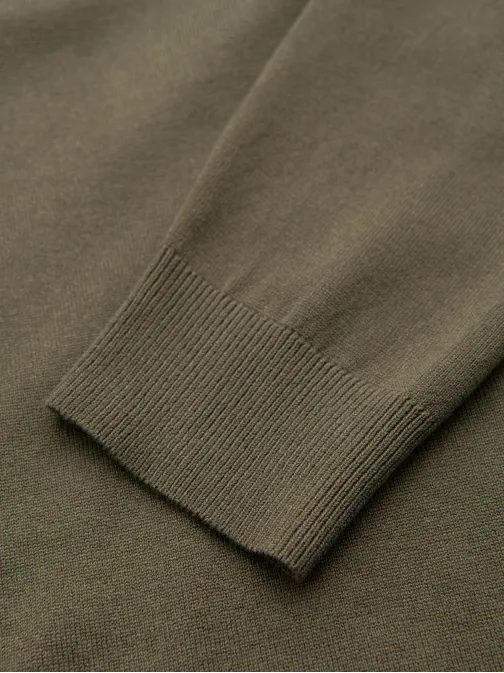 Moderen oliven moški pulover V1 SWZS-0124