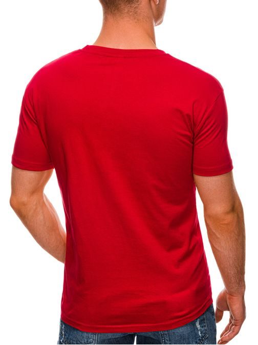 Trendovska rdeča majica S1432