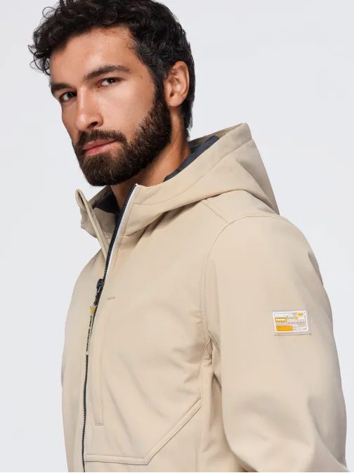 Moška bež softshell jakna V4 JANP-0292