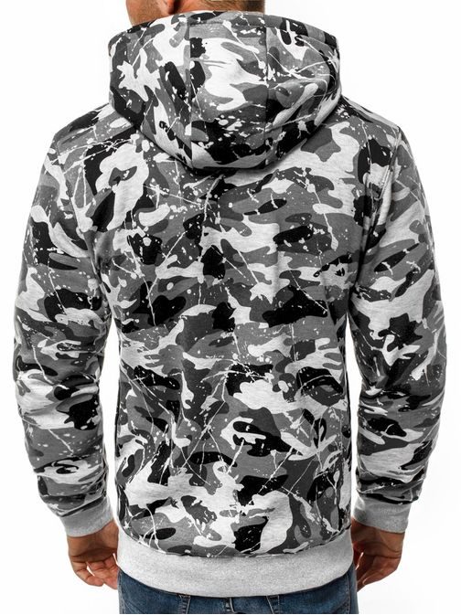 Moški army pulover siv OZONEE JS/DD568