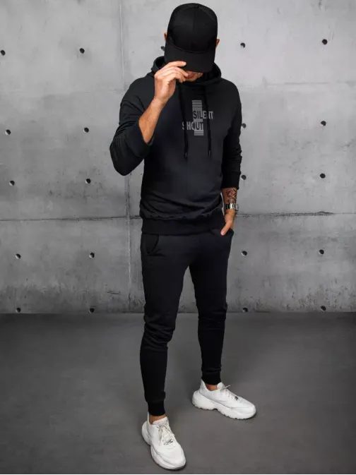 Atraktiven črn set trenirke