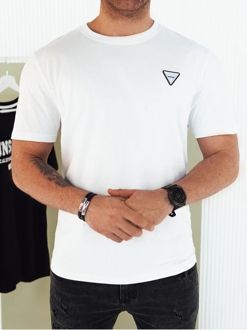 Modna bela moška majica trendovskega dizajna