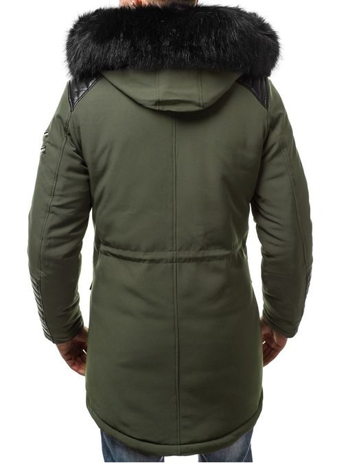 Stilska zelena moška zimska jakna OZONEE O/99111