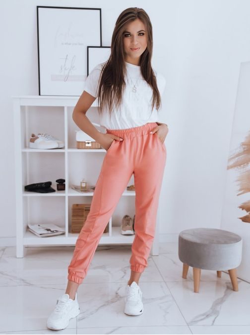 Neobičajna ženska trenirka Stivel v pastelni barvi breskve