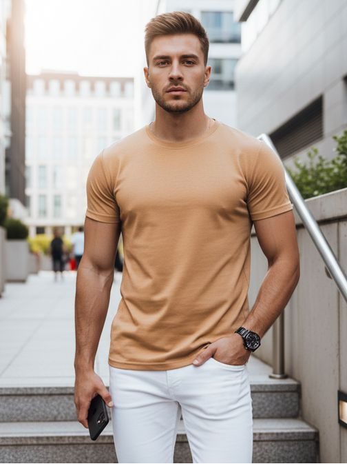 Udobna kavna majica s kratkimi rokavi