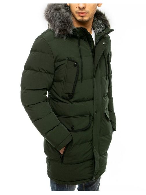 Elegantna zelena zimska jakna