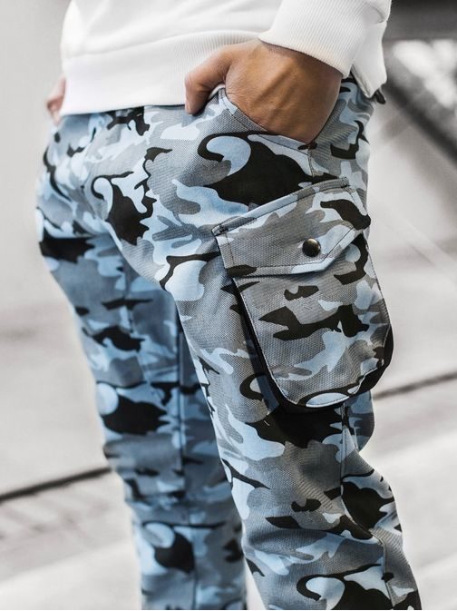 TRENDOVSKE MODRO ARMY JOGGER HLAČE A/705