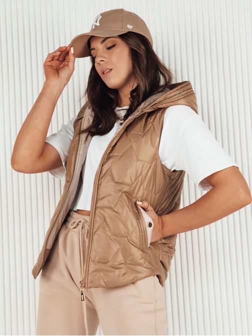 Nicolas ženski zlat prešit telovnik