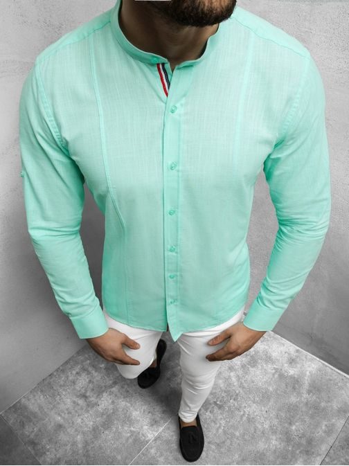 Elegantna srajca v barvi mete O/3013Z