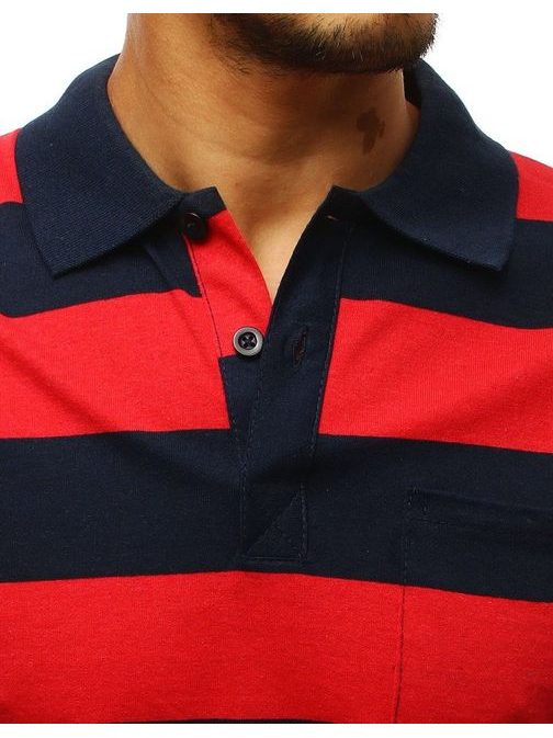 Rdeče-granat stilska polo majica