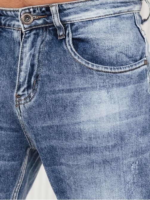 Stilske moške kavbojke v svetlo modri barvi