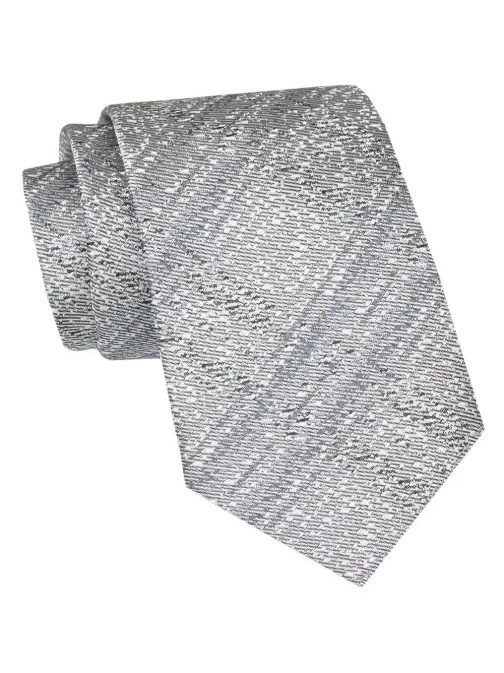 Trendovska siva vzorčasta moška kravata