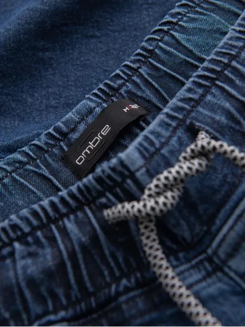 Elegantne temno modre kratke hlače iz džinsa V2 SRDS-0161