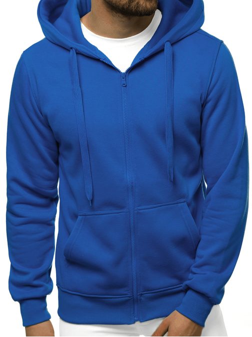 Pulover s kapuco v modri barvi JS/2008Z