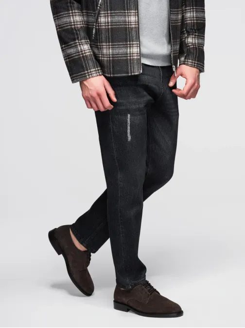 Edinstvene črne moške kavbojke V2 PADP-0241