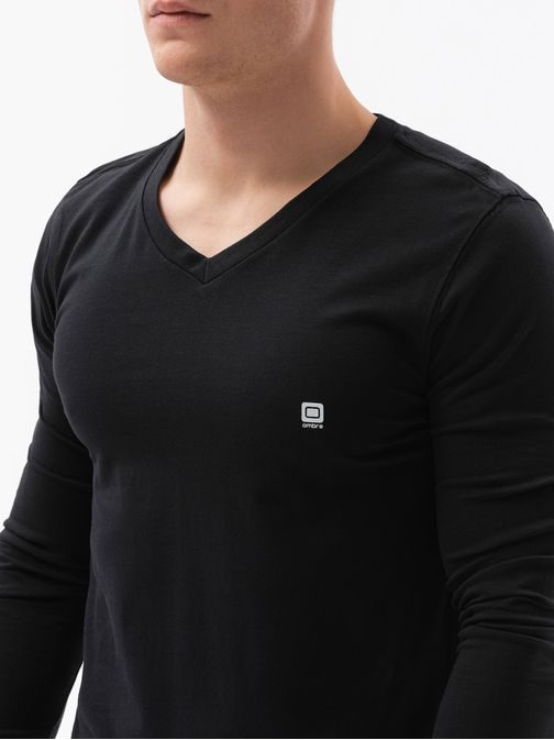 Edinstvena črna majica z dolgimi rokavi L134