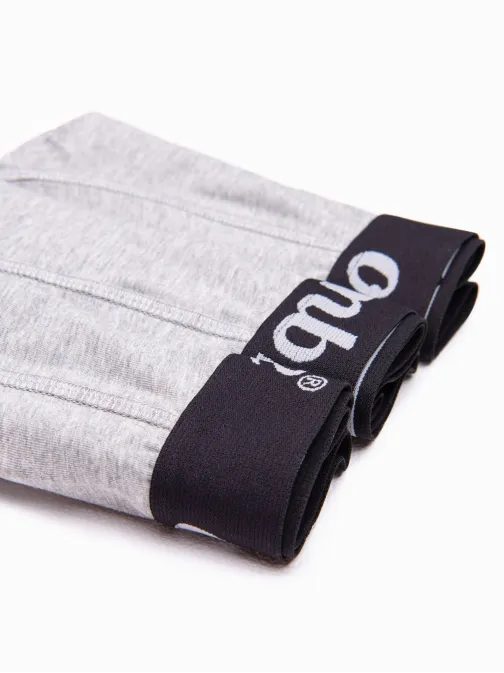 Sive moške bombažne boksarice U159 (3 kom)