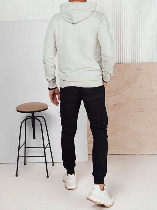 Siv pulover z napisom Paris
