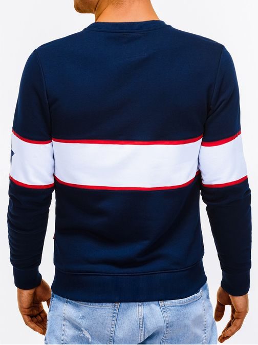 Popoln temnomoder pulover b926