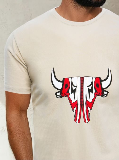 Originalna bež majica s potiskom