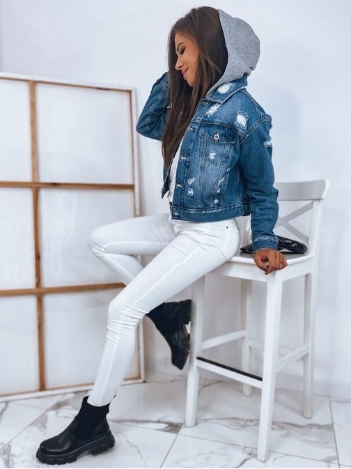 Stilska ženska jeans jakna Boost nebeško modra