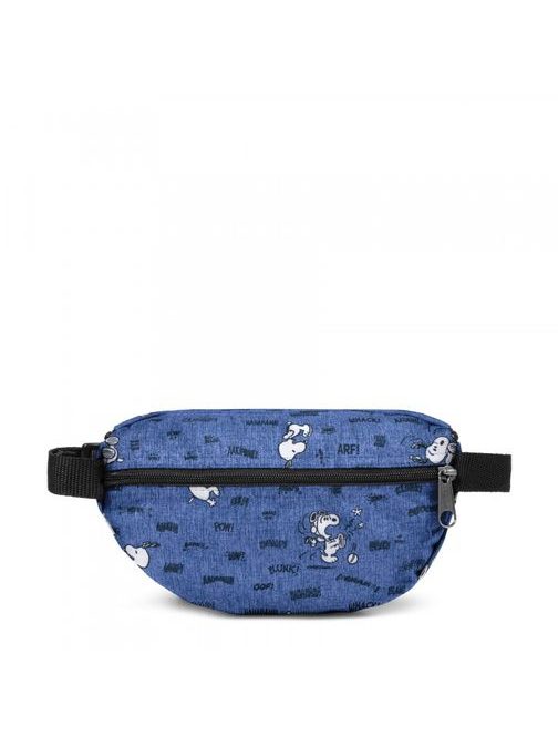 Omejena edicija modro-vijolična torbica za okoli pasu Eastpak Peanuts Snoopy
