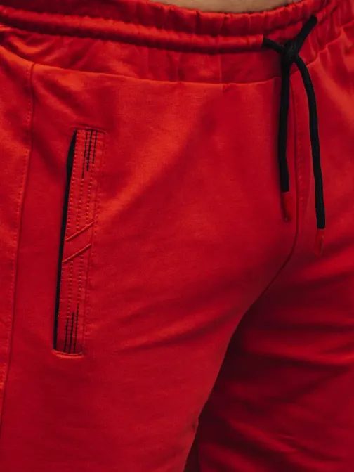 Rdeče športne kratke hlače