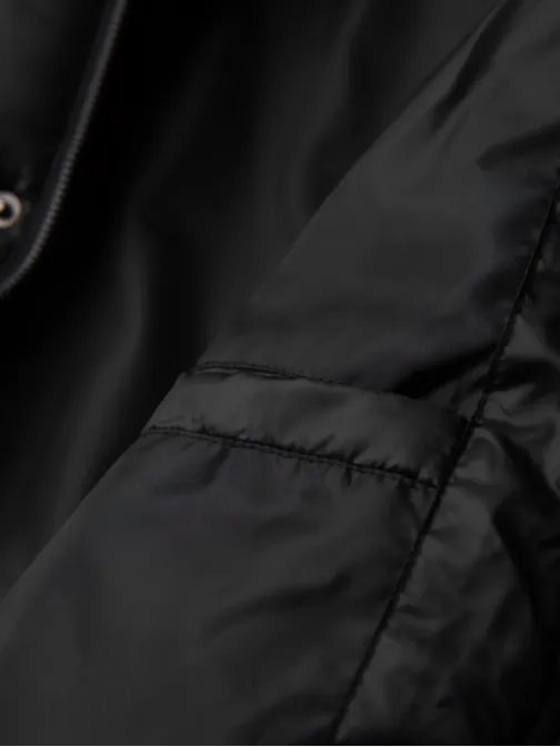 Moška zimska jakna v črni barvi V1 OM-JAHP-0237