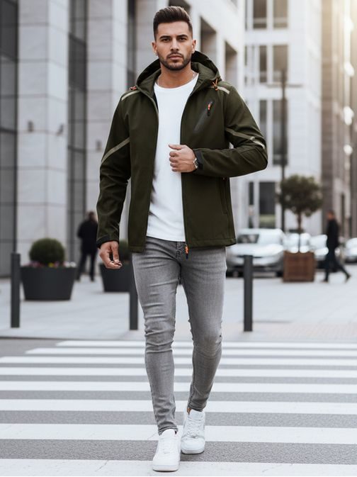 Zanimiva softshell jakna v zeleni barvi