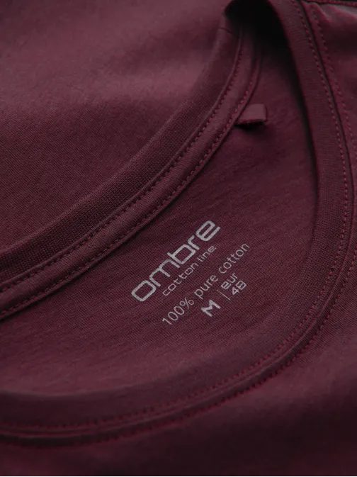 Bordo bombažna majica V10 TSBS-0146