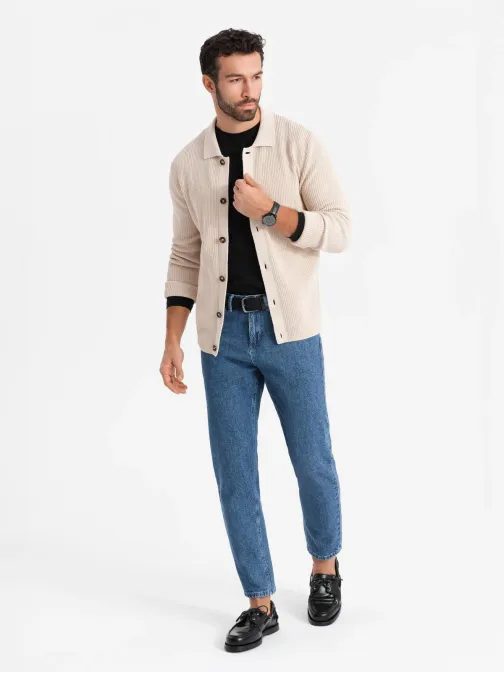 Moške klasične temno modre kavbojke V2 PADP-0225