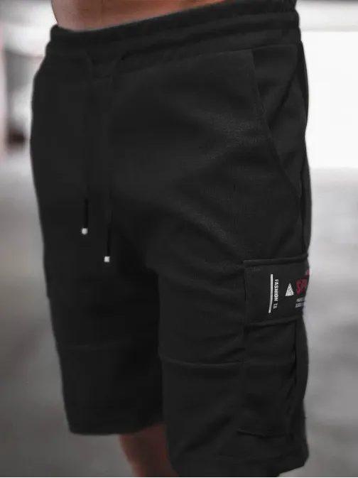 Črne moderne kratke hlače O/WW20016/1