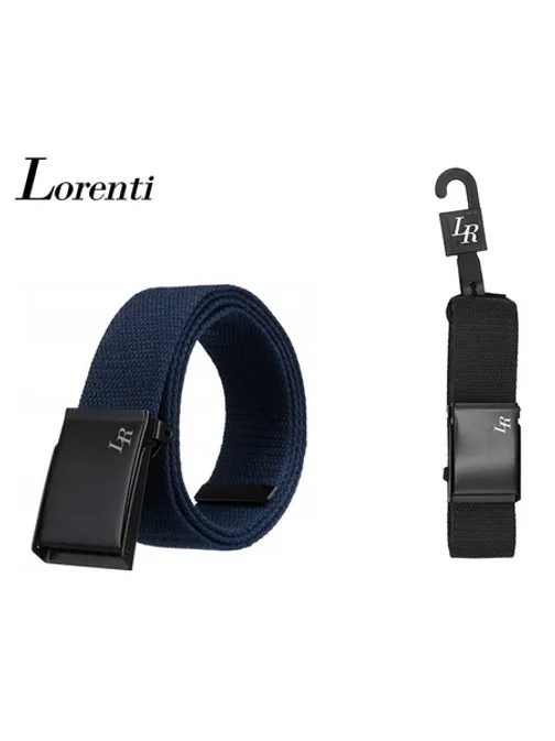 Temno modri moški pas iz blaga