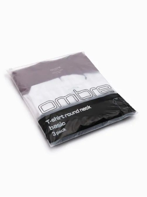 Paket treh bombažnih majic v mešanih barvah  V6 TSBS-0232