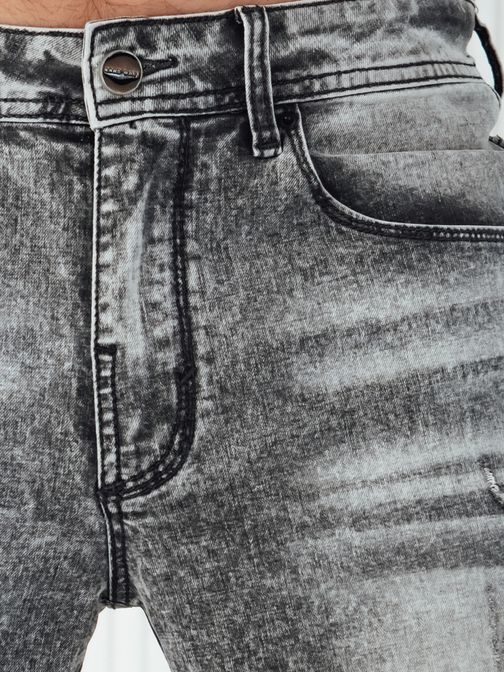 Stilske sive jeans hlače za moške