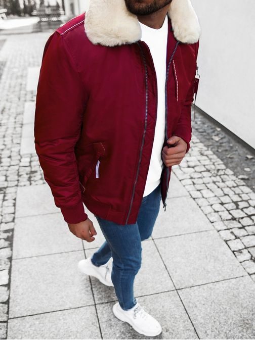 Bordo bomber jakna modernega izgleda O/X1026KZ