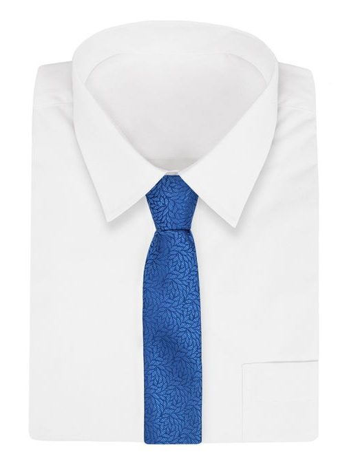 Modra vzorčasta moška kravata