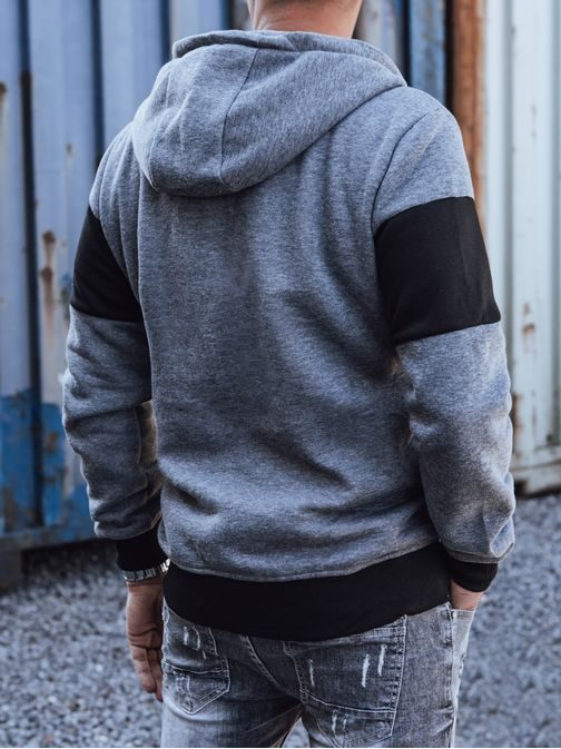 Temno siv moški pulover v modernem dizajnu