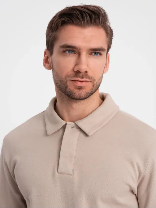 Modna bež trenirka (polo majica + trenirke) V2 Z71