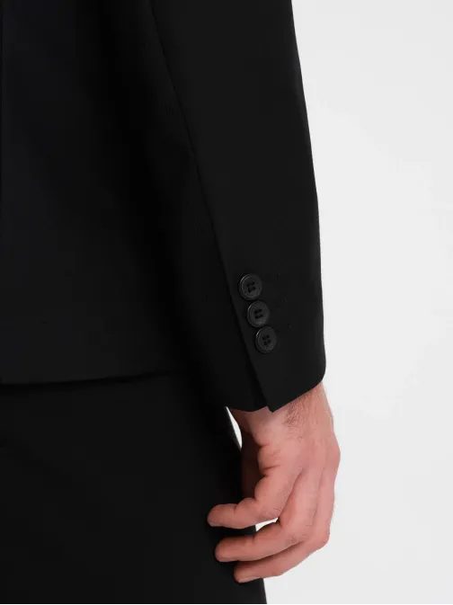 Eleganten črn suknjič V4 BLZB-0115