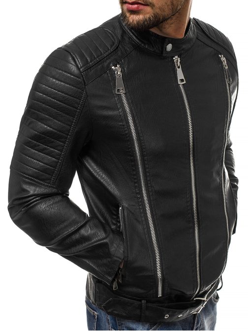 Stilska moška črna jakna OZONEE O/88907