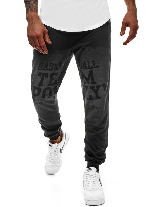 MODNE JOGGER HLAČE ZA PROSTI ČAS ČRNE JS/KK300130