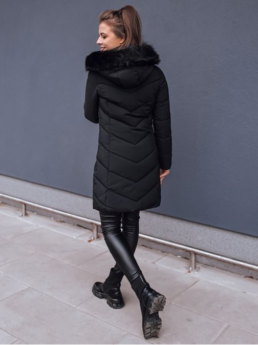 Trendovska črna ženska bunda Base